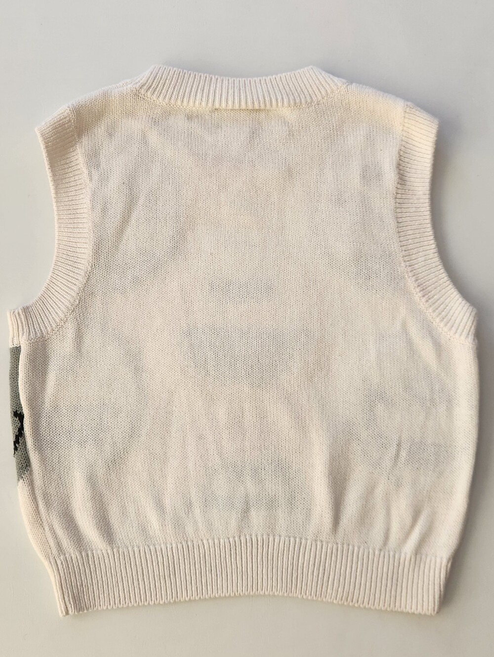 Smiley × H&M Cream Knit Sleeveless Sweater Vest with - Picture 9 of 15